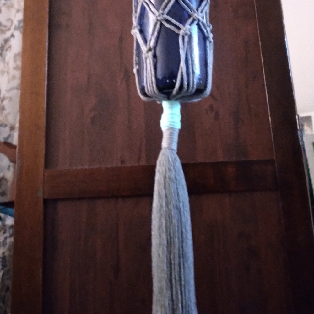 Macrame - Handmade Wine or Water Bottle  Holder